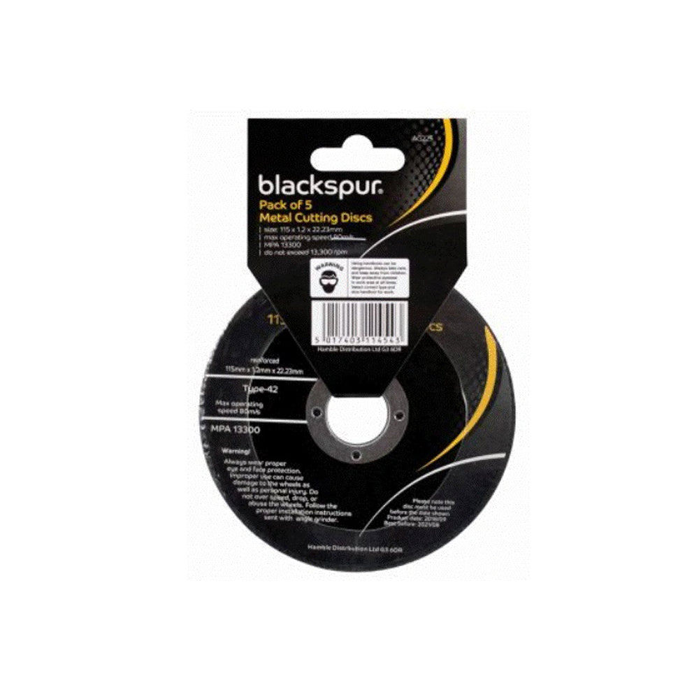 Blackspur-Metal-Cutting-Discs-Pack-of-5 Blackspur-Metal-Cutting-Discs-Pack-of-5
